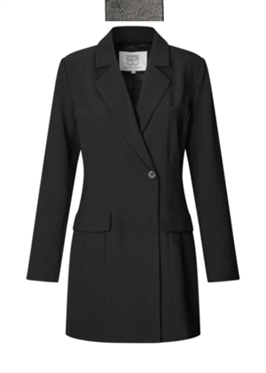 Festa fitted blazer kjole Sort Second Female 